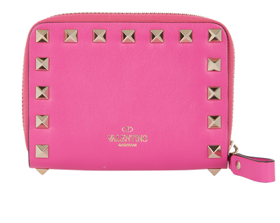 Valentino Studded Compact Wallet, front view